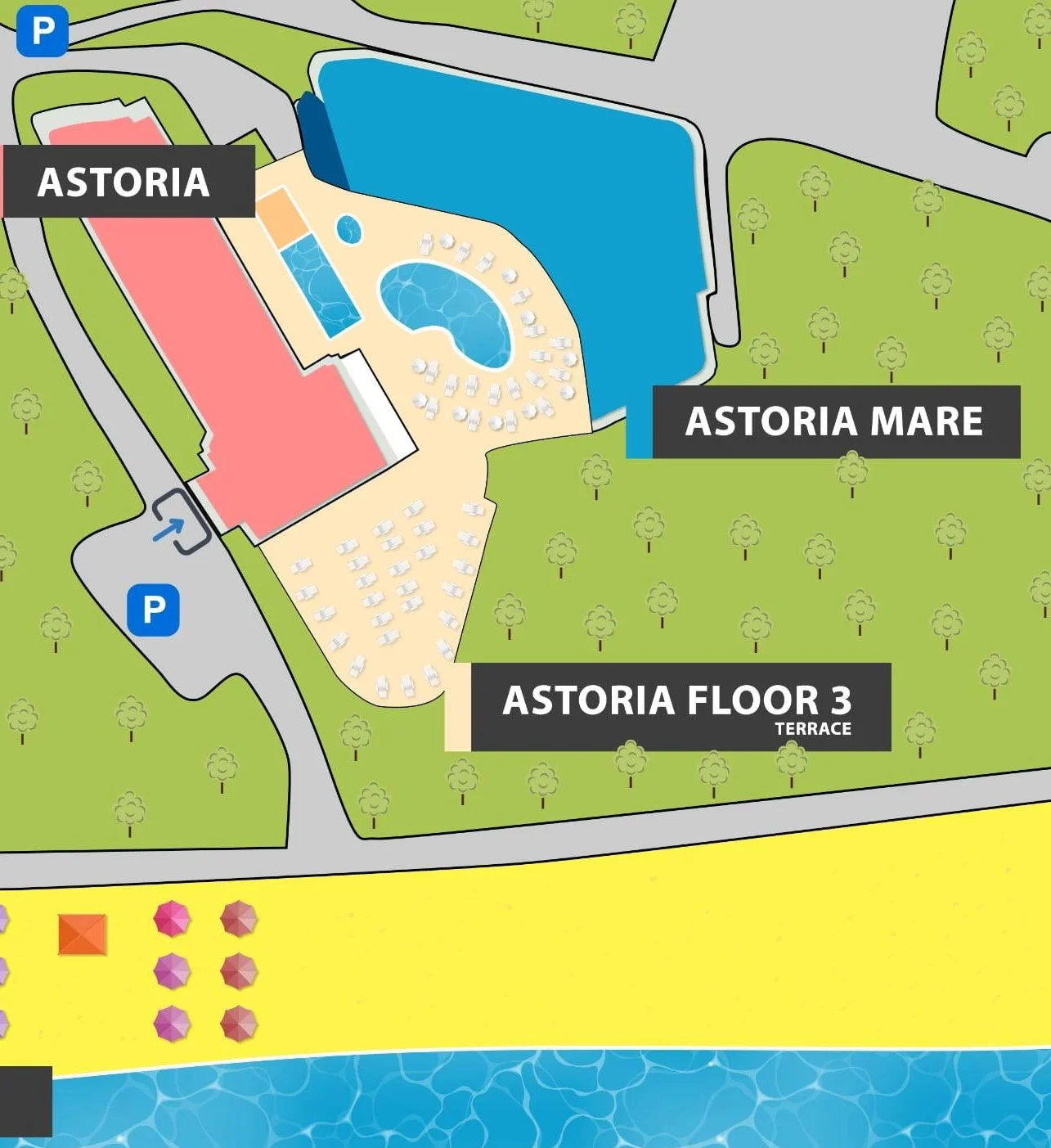 Hotel Astoria Map Mobile
